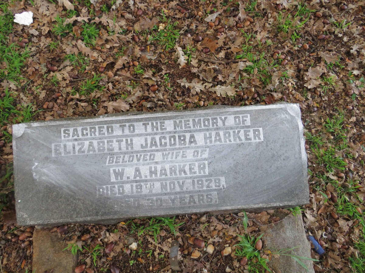 HARKER Elizabeth Jacoba -1929