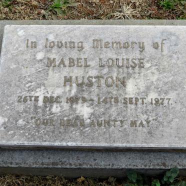 HUSTON Mabel Louise nee COMLEY 1879-1977