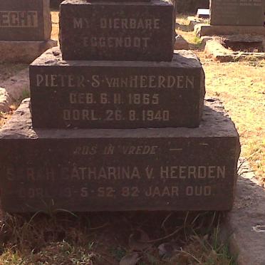 HEERDEN Pieter S., van 1865-1940 &amp; Sarah Catharina -1952
