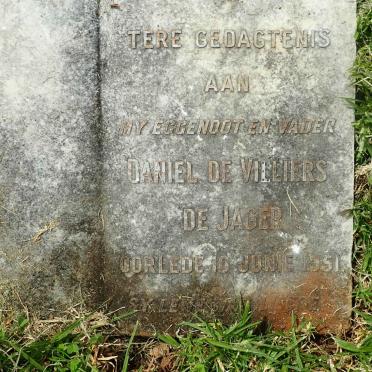 JAGER Daniel de Villiers, de -1951