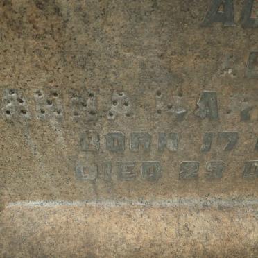 JACKSON Stephan 1870-1915 &amp; Anna Maria HAWLEY nee DE LA ROUVIERE 1872-1936 