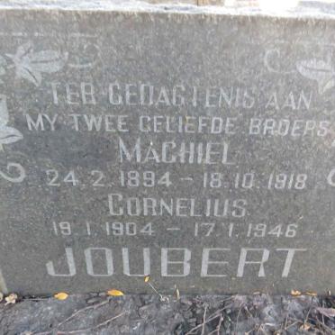 JOUBERT Machiel 1894-1918 :: JOUBERT Cornelius 1904-1946