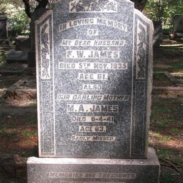 JAMES F.W. -1935 &amp; M.A. -1941