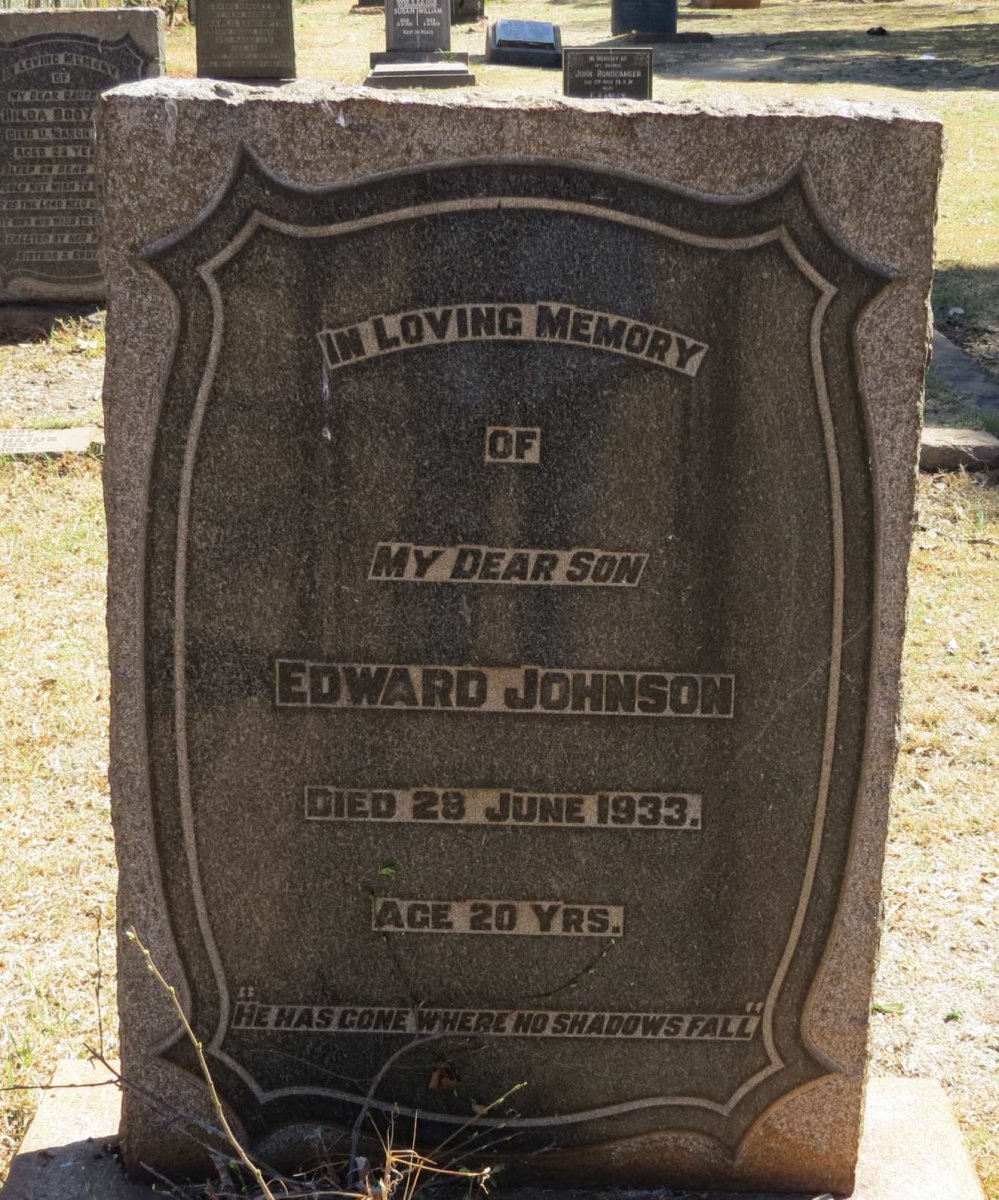 JOHNSON Edward -1933