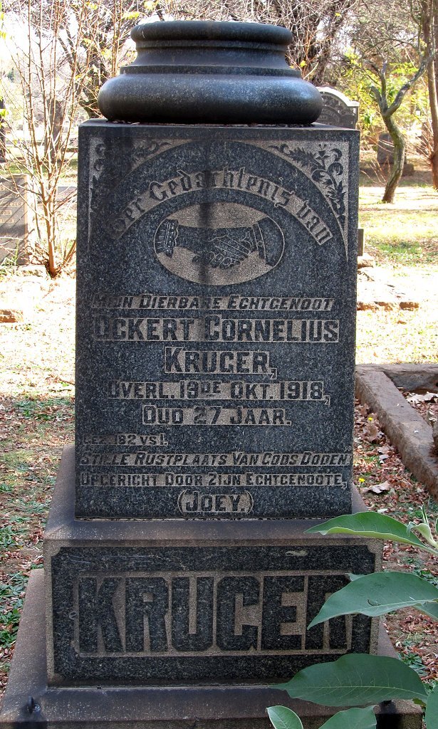 KRUGER Ockert Cornelius -1918
