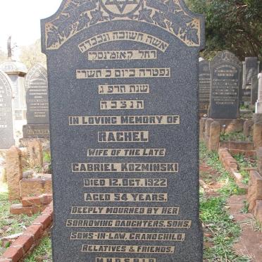 KOZMINSKI Rachel -1922