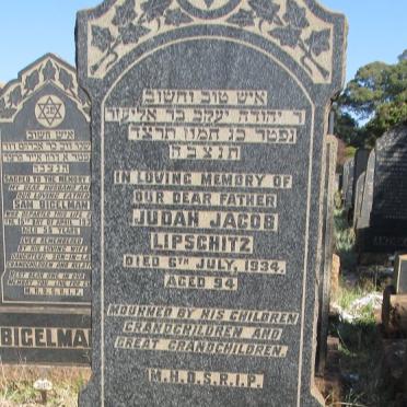 LIPSCHITZ Judah Jacob -1934