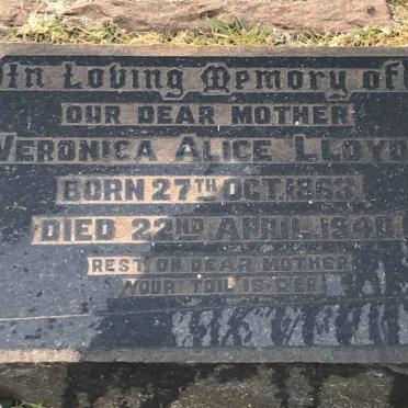 LLOYD Veronica Alice 1863-1940
