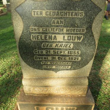 LOUW Helena nee KRIEL 1855-1921
