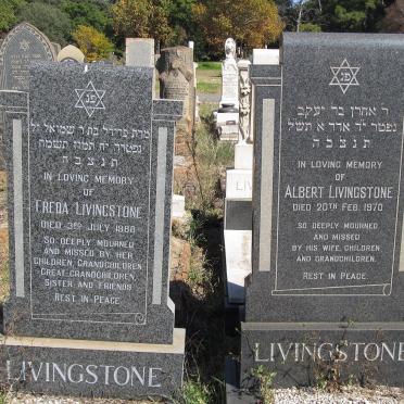 LIVINGSTONE Albert -1970 &amp; Freda -1988