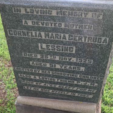 LESSING Cornelia Maria Gertruda -1925