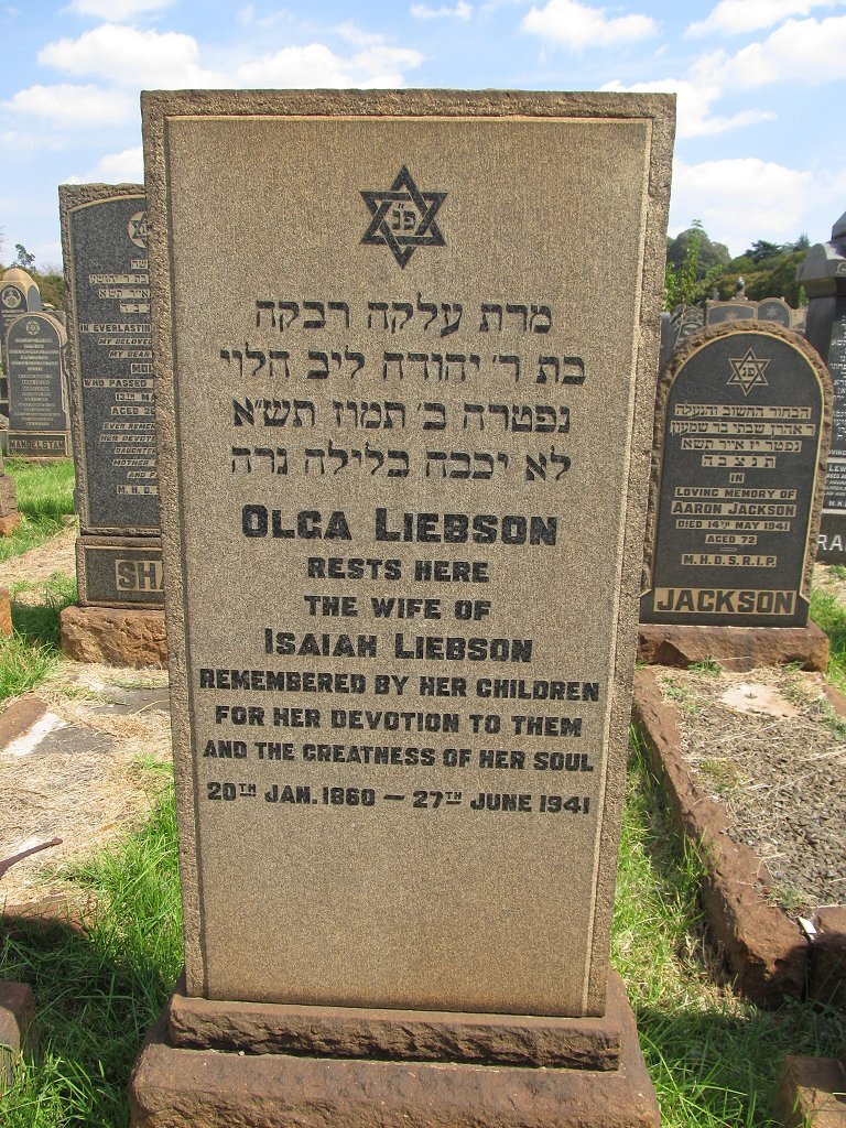 LIEBSON Olga 1860-1941