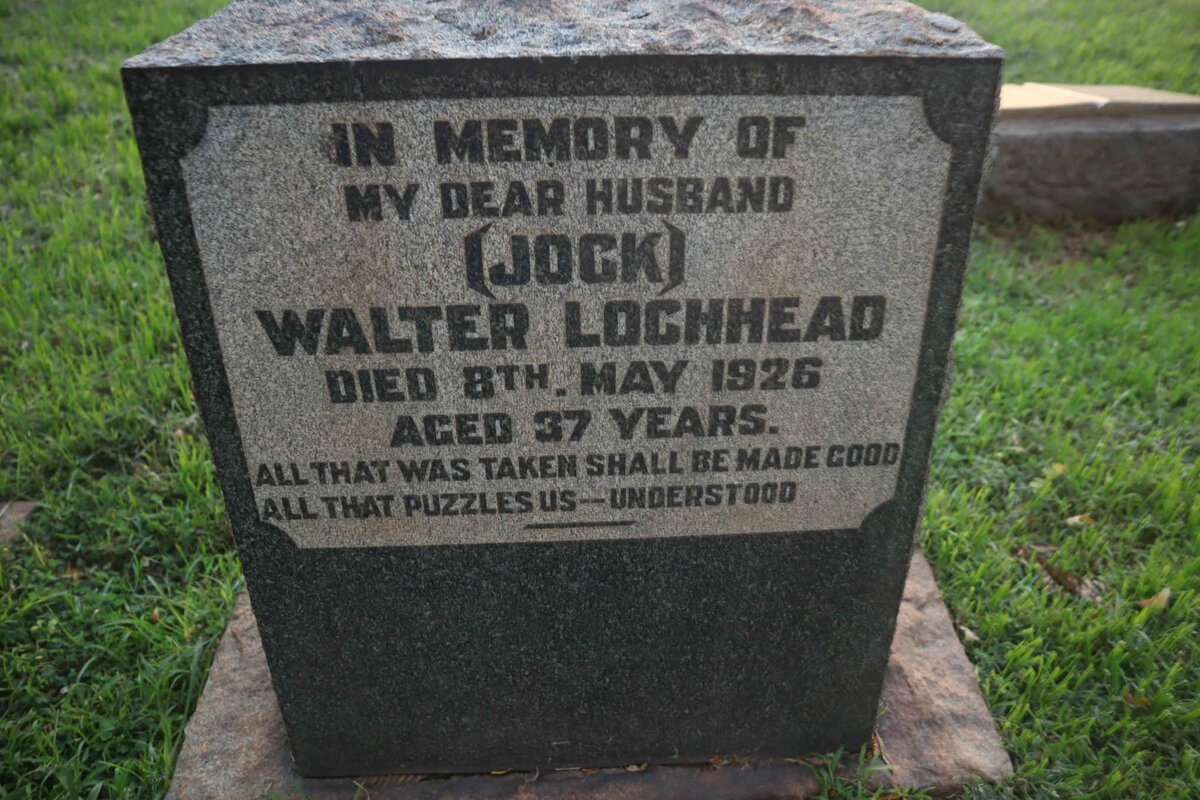 LOCHHEAD Walter -1926