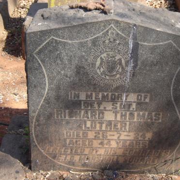 LUTHER Richard Thomas -1924