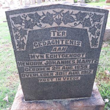 MARITZ Hendrik Johannes 1859-1912