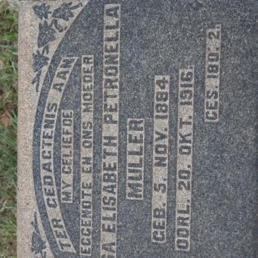 MULLER Louisa Elisabeth Petronella 1884-1916