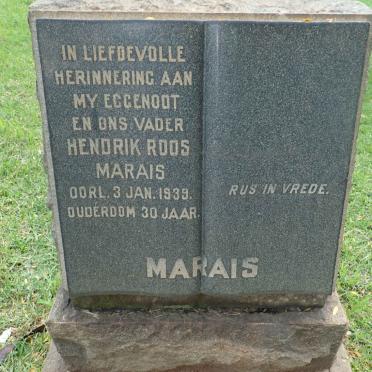 MARAIS Hendrik Roos -1939