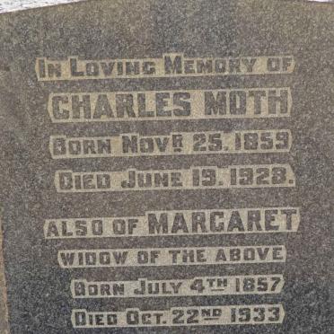 MOTH Charles 1859-1928 &amp; Margaret 1857-1933