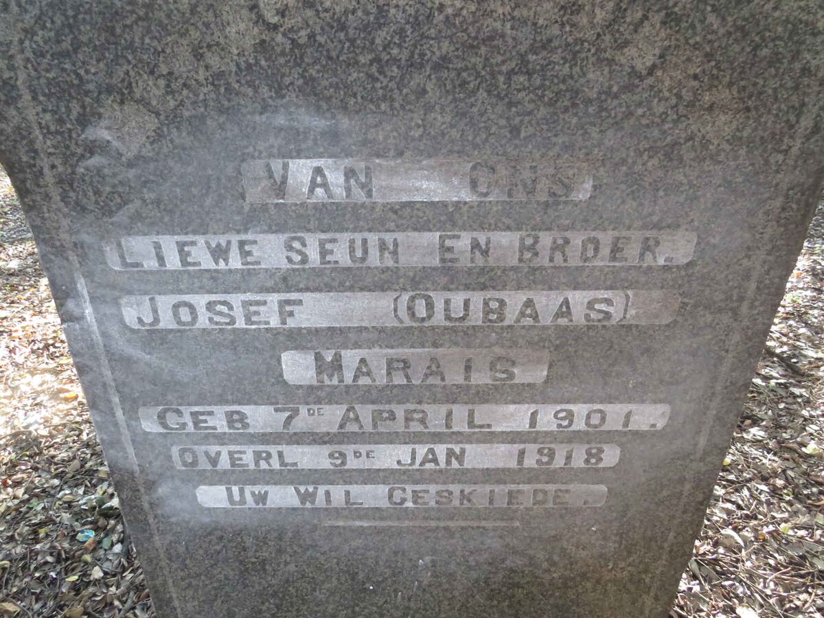 MARAIS Josef 1901-1918
