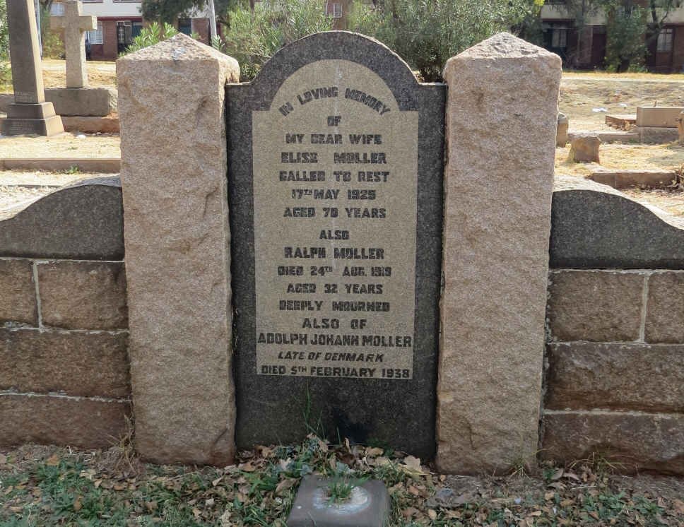 MOLLER Ralph -1919 :: MOLLER Elise -1925 :: MOLLER Adolph Johann -1938