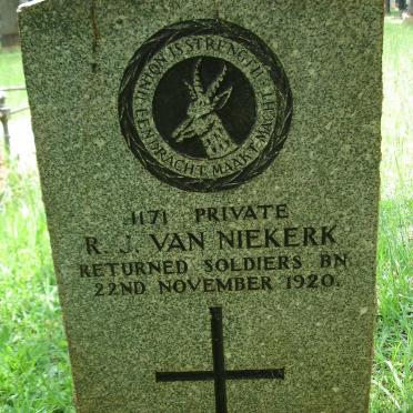 NIEKERK R.J., van -1920