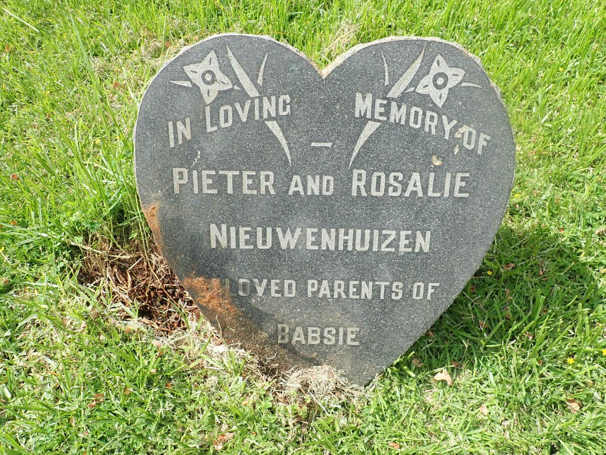 NIEUWENHUIZEN Pieter &amp; Rosalie