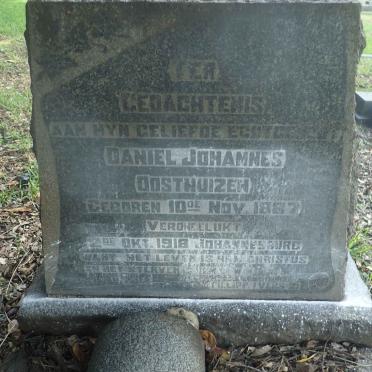 OOSTHUIZEN Daniel Johannes 1887-1918