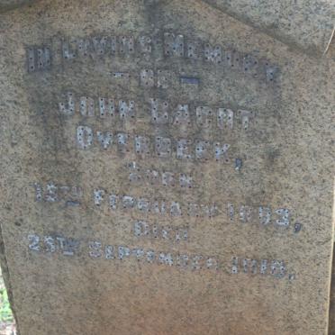 OVERBEEK John Bagot 1883-1919