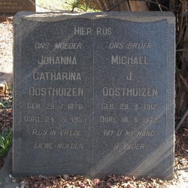 OOSTHUIZEN Michael J. 1912-1973 :: OOSTHUIZEN Johanna Catharina 1876-1938