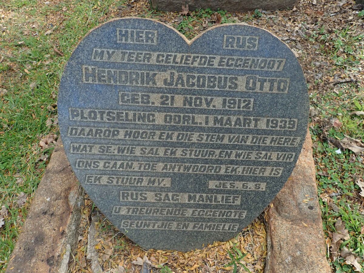 OTTO Hendrik Jacobus 1912-1939