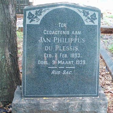 PLESSIS Jan Philippus, du 1893-1939