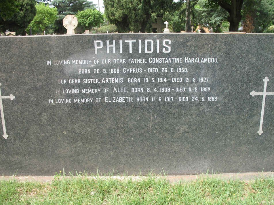 PHITIDIS Constantine Haralambou 1869-1950 :: PHITIDIS Artemis 1914-1927