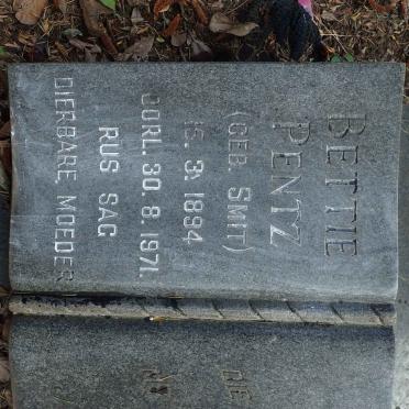 PENTZ Bettie nee SMIT 1894-1971