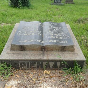 PIENAAR Jotham Joubert 1861-1927 &amp; Rachel Johanna SERFONTEIN 1870-1956