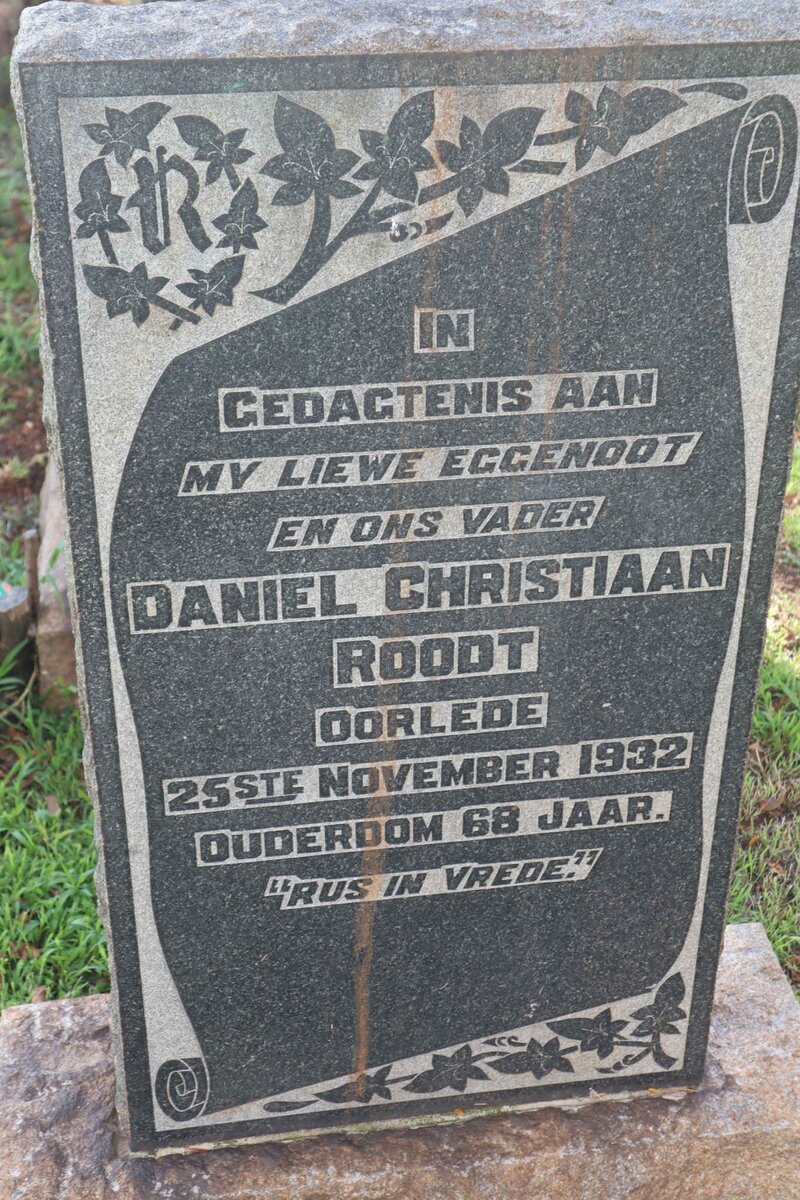 ROODT Daniel Christiaan -1932