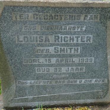 RICHTER Louisa nee SMITH -1939