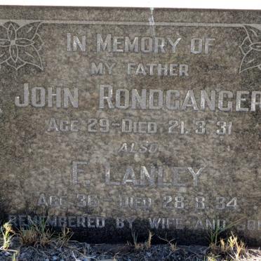 RONDGANGER John -1931 :: LANLEY F. -1934