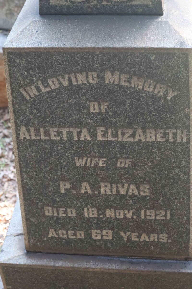 RIVAS Alletta Elizabeth -1921