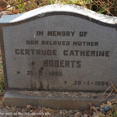 ROBERTS Gertrude Catherine 1893-1984