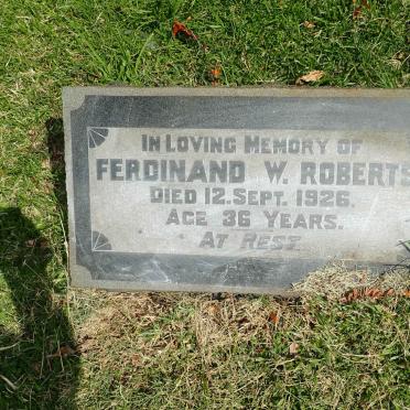ROBERTS Ferdinand W. -1926