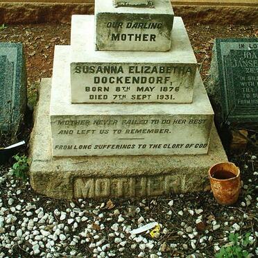 DOCKENDORF Susanna Elizabetha 1876-1931