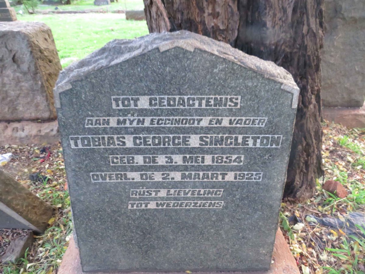 SINGLETON Tobias George 1854-1925