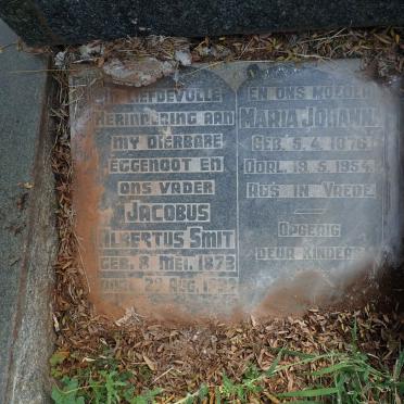 SMIT Jacobus Albertus 1873-1939 &amp; Maria Johanna 1876-1954