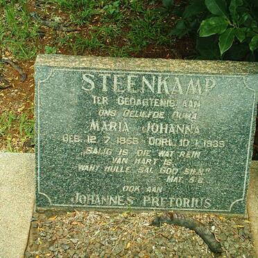 STEENKAMP Maria Johanna 1856-1939