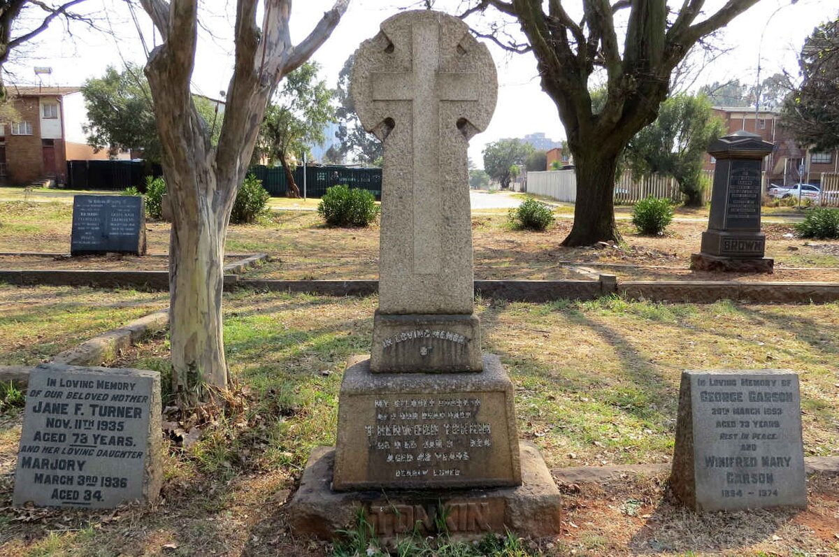 TONKIN T. Henwood -1924 :: TURNER Jane F. -1935 :: TURNER Marjory -1936 :: GARSON George -1953 &amp; Winifred Mary 1894-1974