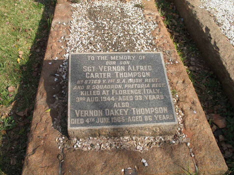 THOMPSON Vernon Alfred Carter -1944 :: THOMPSON Vernon Oakey -1965