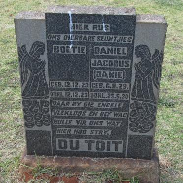 TOIT Boetie, du 1923-1923 :: DU TOIT Daniel Jacobus 1929-1930