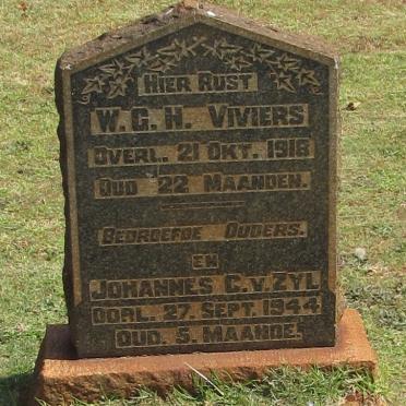 VIVIERS W.G.H. -1918 :: V. ZYL Johannes C. -1944