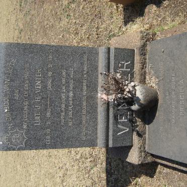 VENTER J.H. 1910-1953 &amp; Priscilla 1911-1987