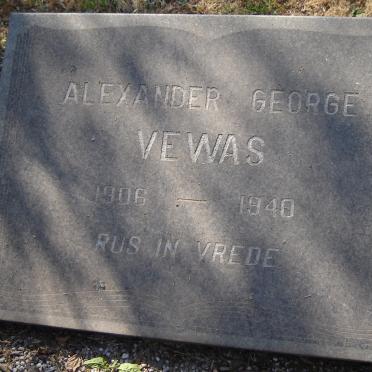 VEWAS Alexander George 1906-1940